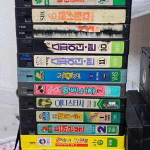 레트로 고전 어린이만화 영화 등 VHS 비디오 테이프