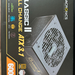 마이크로닉스 풀체인지 600w 파워 신품