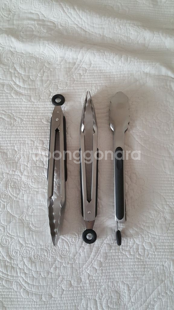 캠핑용 숯불 고기 집게--0