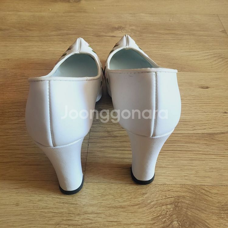 230 흰색 꽃신 한복신발 혼주구두 웨딩 혼례복 화이트--1
