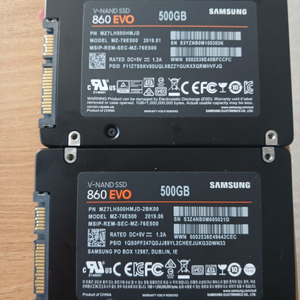 삼성 860evo 500g 2개팝니다