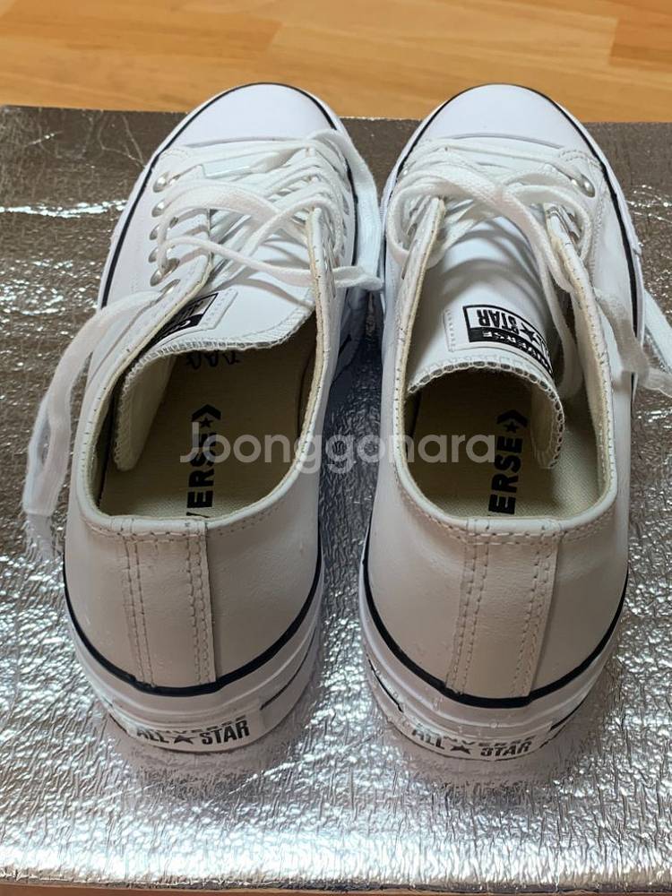 컨버스 척테일러 올스타 리프트 캔버스 화이트 팔아용--3