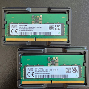 하이닉스 DDR5 노트북 램 8GX2개 일괄 판매합니다