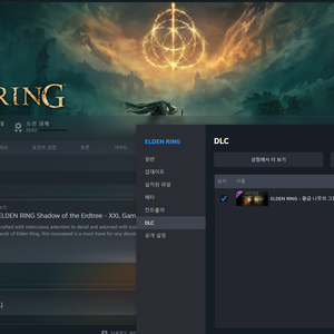 엘든링 + DLC 만 있는 스팀계정 판매합니다