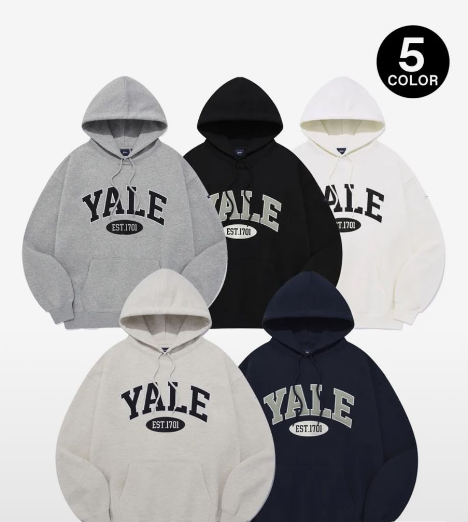 예일 [시그니처] 2 TONE ARCH HOODIE