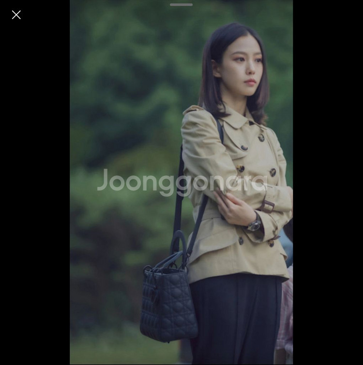 디올 레이디백 무광 미디움사이즈--2