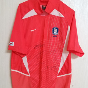 나이키 2002 이운재 싸인 국대 축구유니폼(스판105