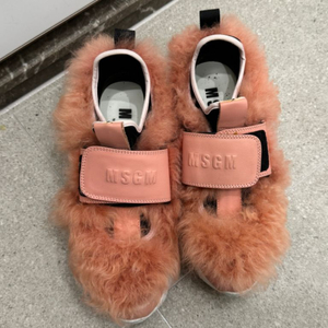 msgm 핑크 퍼 운동화