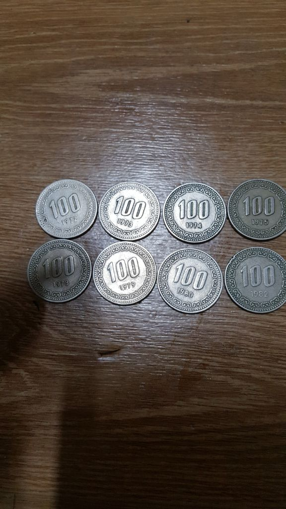 100원동전 팜니다--0