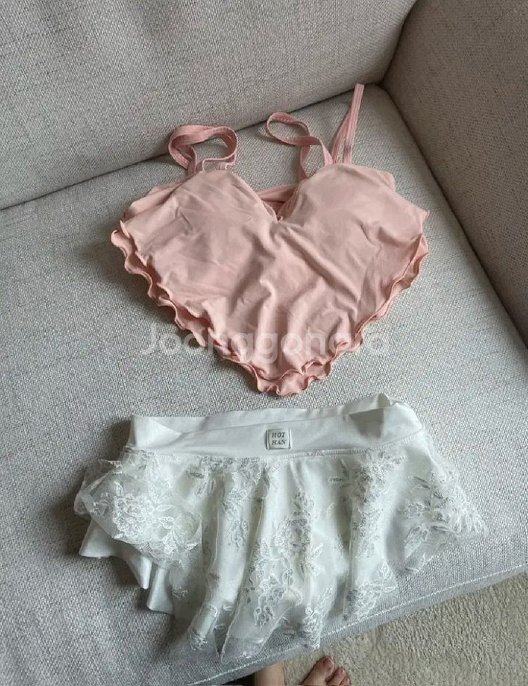 폴웨어 핫한 샬롯 폴링 드레스 쇼츠 화이트 s 레이스--4
