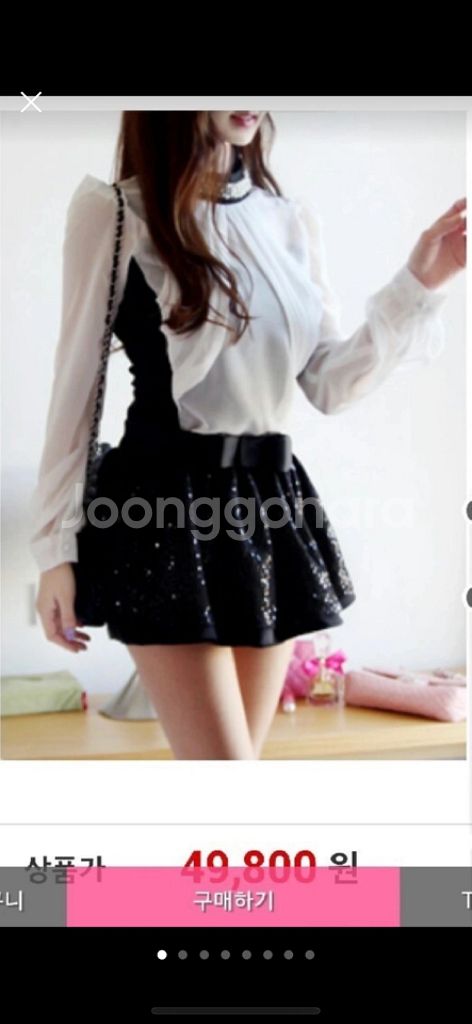 고급수입 블라우스+치마바지 set--0