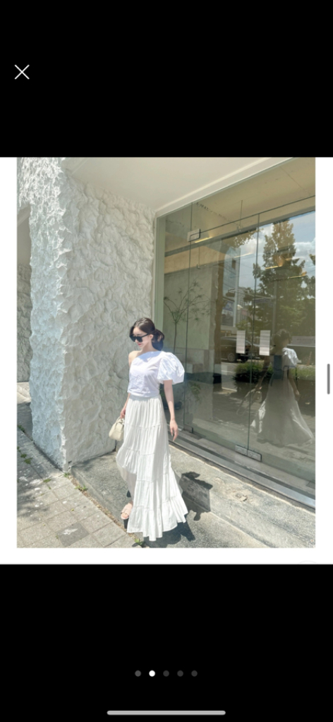 원숄더 블라우스--1