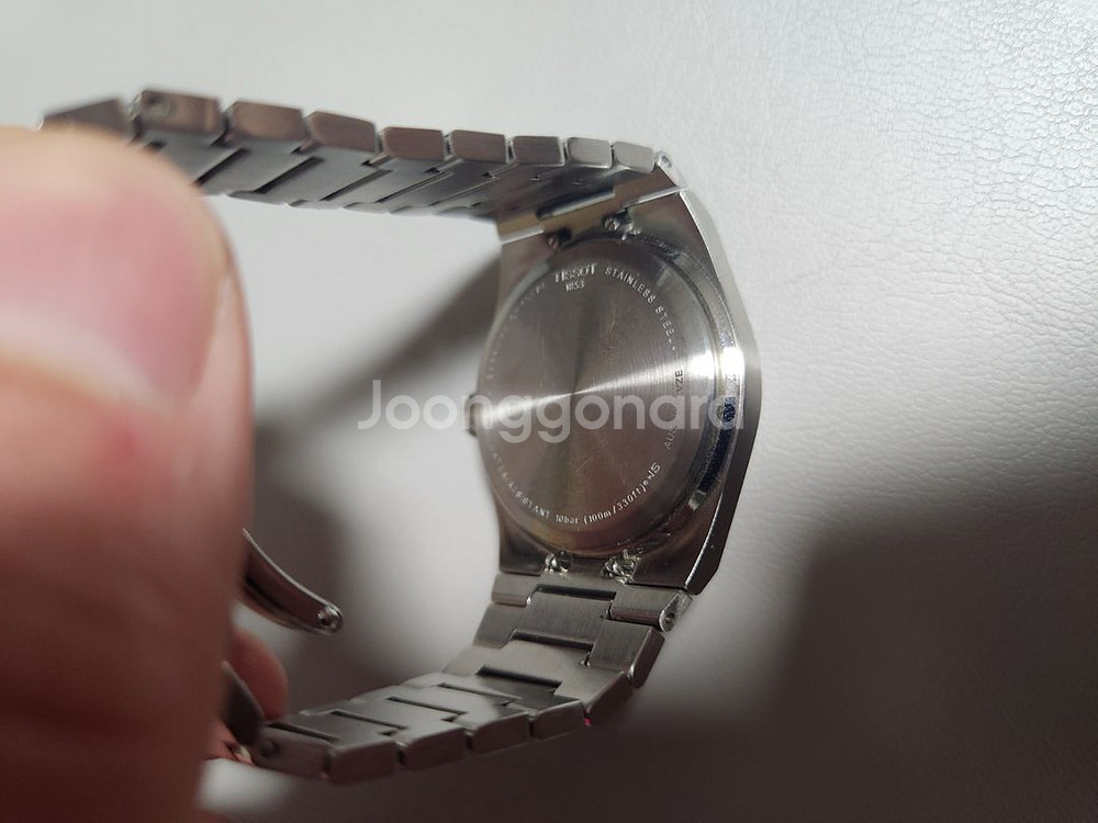 티쏘 prx 35 실버 쿼츠--5