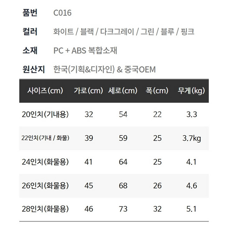 인기좋은 클래식한 여행용 캐리어 최저가로 판매합니다--3