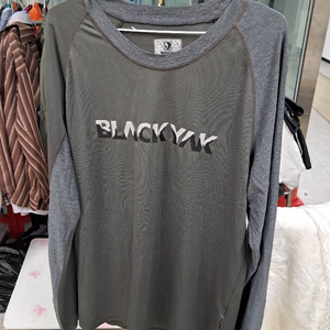 Blackyak 긴팔 등산티,그레이,100