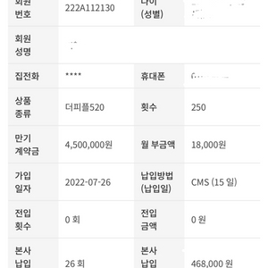 더피플라이프 550 상조 55%할인 양도 3구좌