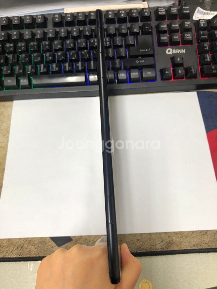 T830 와이파이용 갤럭시탭S4 블랙 외관SS급256G--5