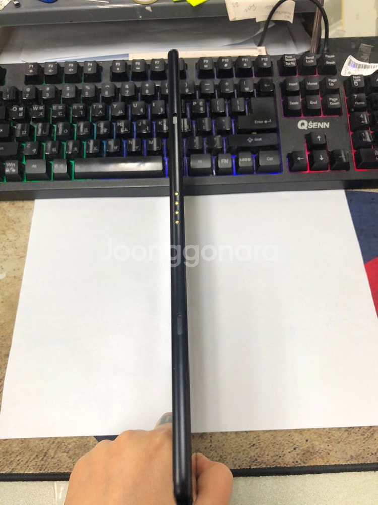 T830 와이파이용 갤럭시탭S4 블랙 외관SS급256G--6