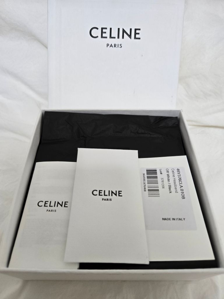 셀린느 헤어밴드 머리띠 화이트레어템(정품보장)--1