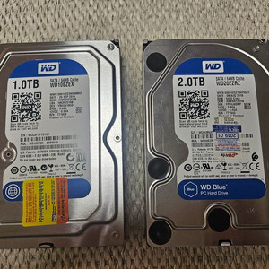 WD HDD 2t 1개 1t 1개 판매