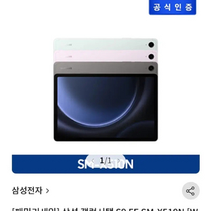 삼성 갤럭시텝 S9 FE 128 gb