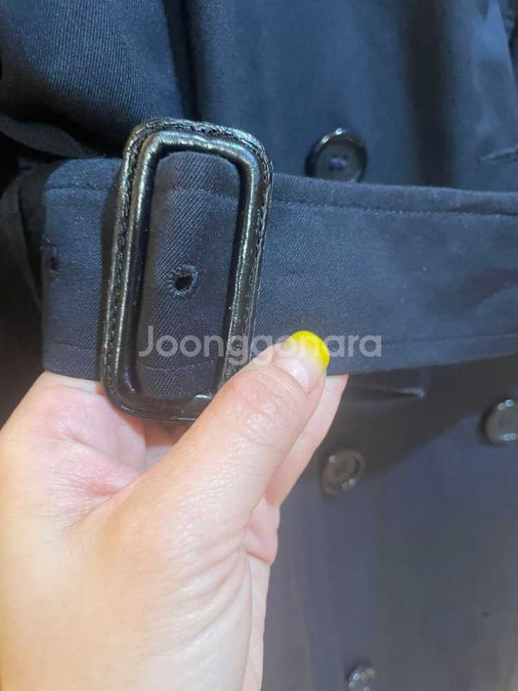 급)가격내림 버버리네이비더블트렌치 상태 a급 여66까지--3