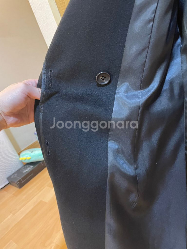 급가격내림)캐시미어100 블랙코트 판매해요 새상품급--5