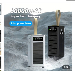 태양광 충전식 30000mAh 파워 보조배터리