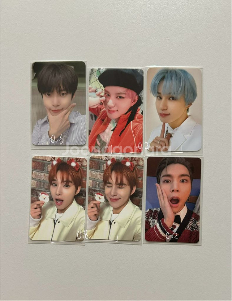 세븐틴 민규 승관 엔시티 127 도영 정우 도경수 포카--1