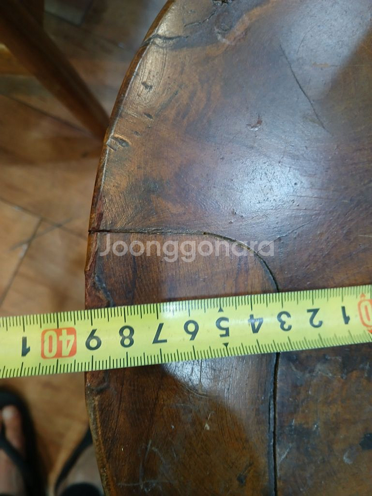 엔틱 원형통나무수납장--4