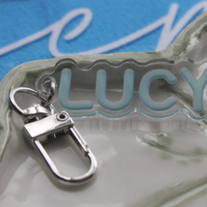 수요조사폼 ) 루시 LUCY 비공굿 로고 키링