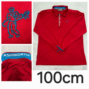 Ashworth 긴팔 봄 가을 골프 셔츠 100cm