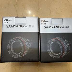 삼양렌즈 소니마운트1.9t V-AF 24mm, 75mm