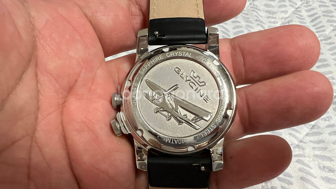 글라이신 에어맨 월드타이머 쿼츠 검판--1