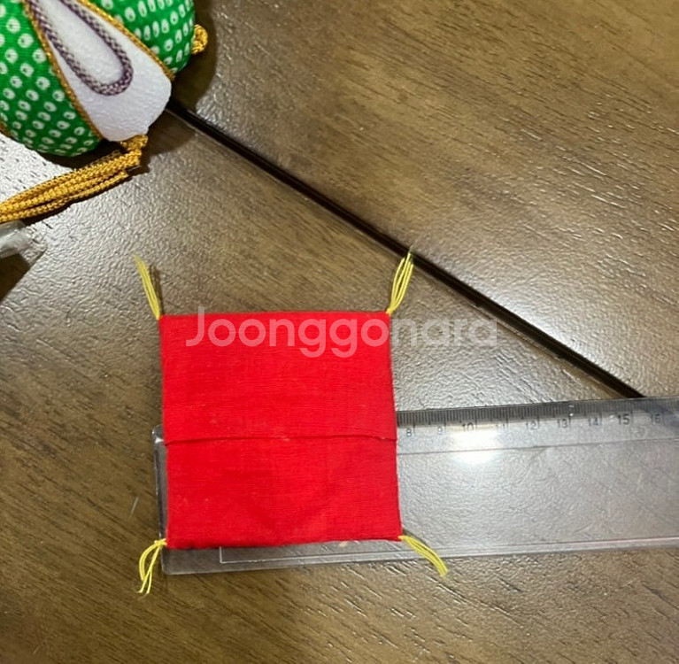 레소레트로#258 일본전통장식 반구 테마리 2점 毬 飾--1