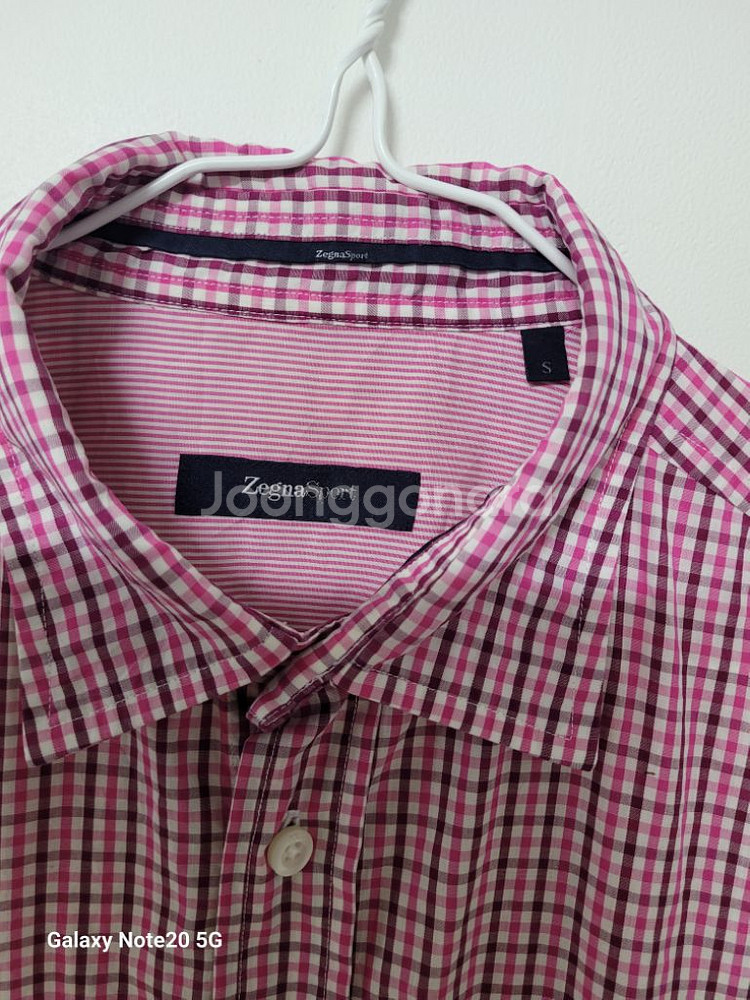명품 남성 제냐 봄.가을 여름 체크셔츠 (100)--3