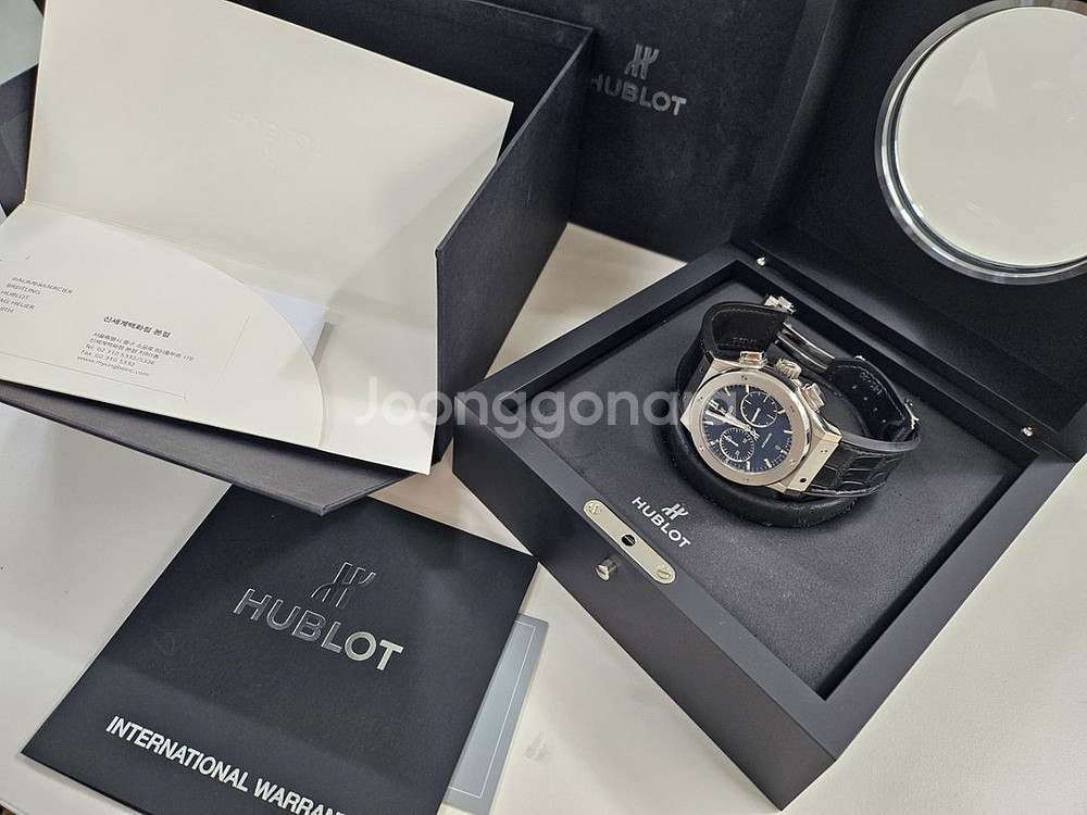 위블로 클래식퓨전 블랙 신세계본점구입 hublot--1