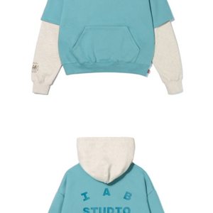 아이앱 MARCILLE LAYERD HOODIE BLU