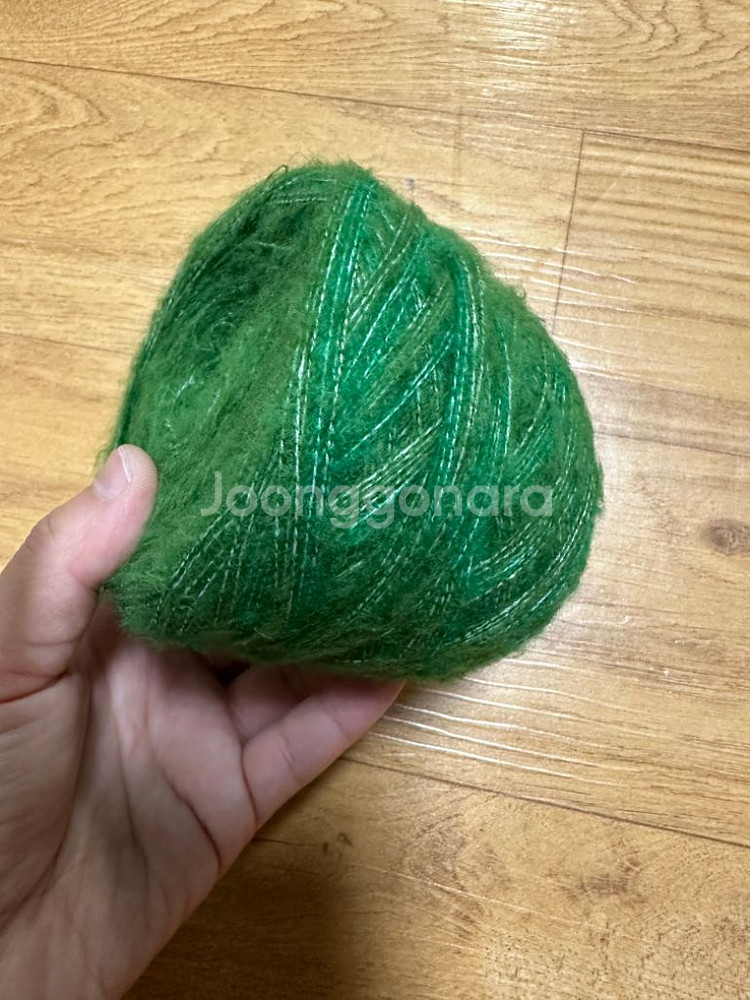 초록모헤어울혼방 9볼 9000원 털실 뜨개실--2