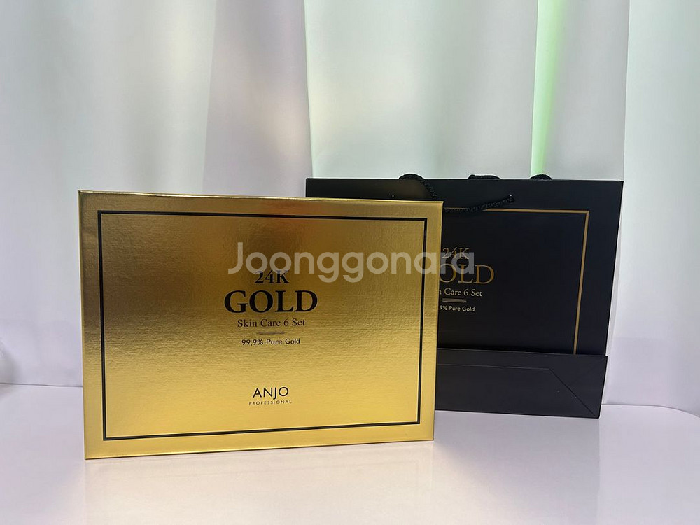 앙쥬 24k 골드 화장품 세트(쇼핑백포함--2