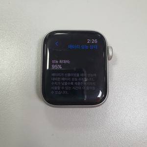 애플워치se 1세대 40mm gps 배터리효율95%