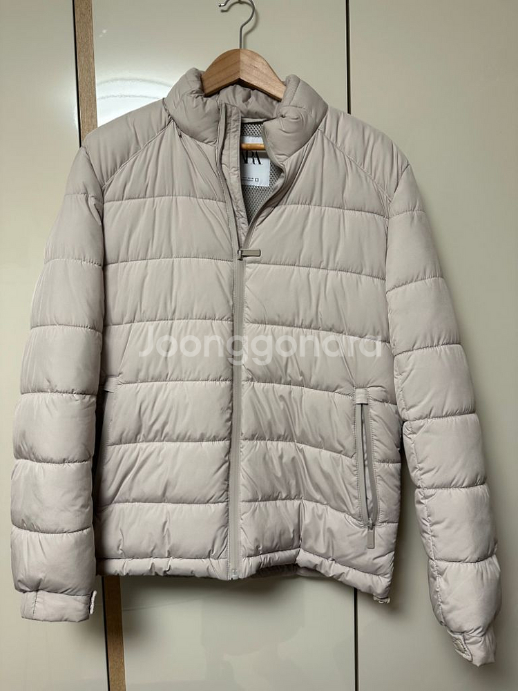 Zara 자라 베이지 남성 경량 패딩 점퍼 사이즈95--3