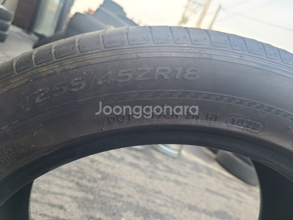 한국 벤투스S2As 2554518 중고타이어 2짝 팜--3