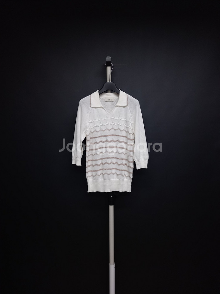 마인 MINE 춘하 니트 블라우스 F--0