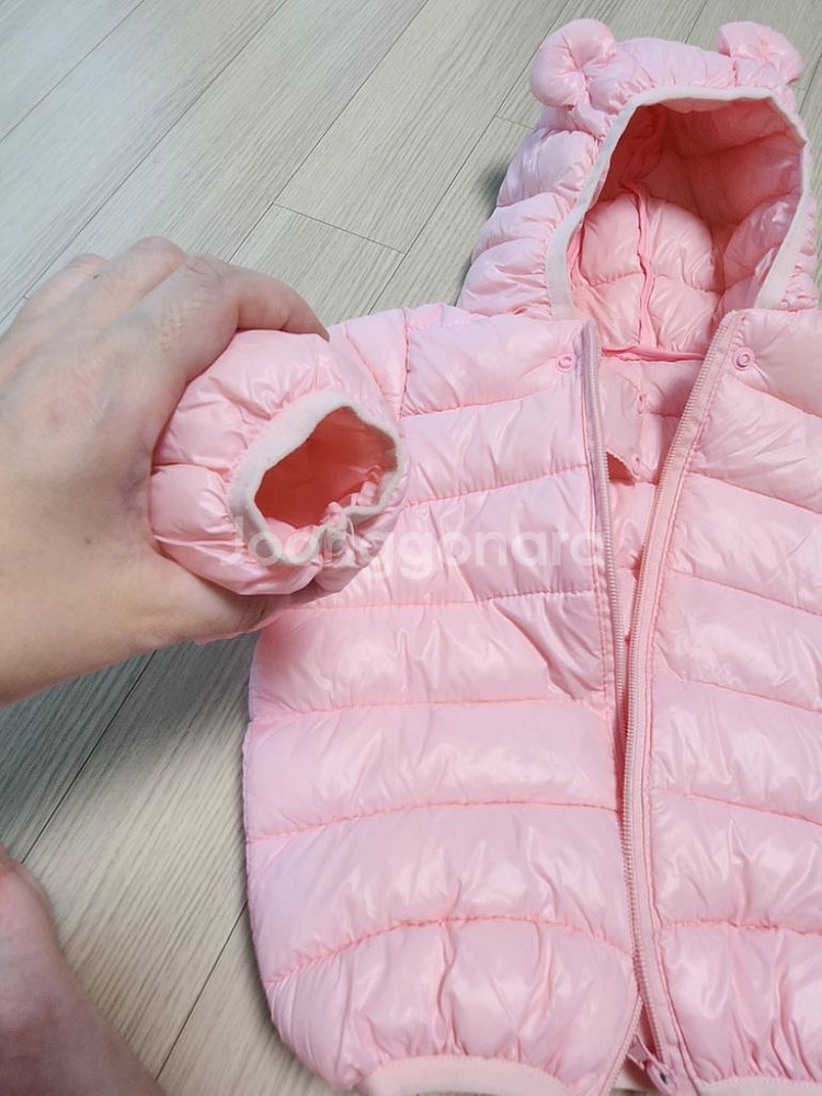 여자아이 경량패딩 (보세) 사이즈100-새상품수준--2
