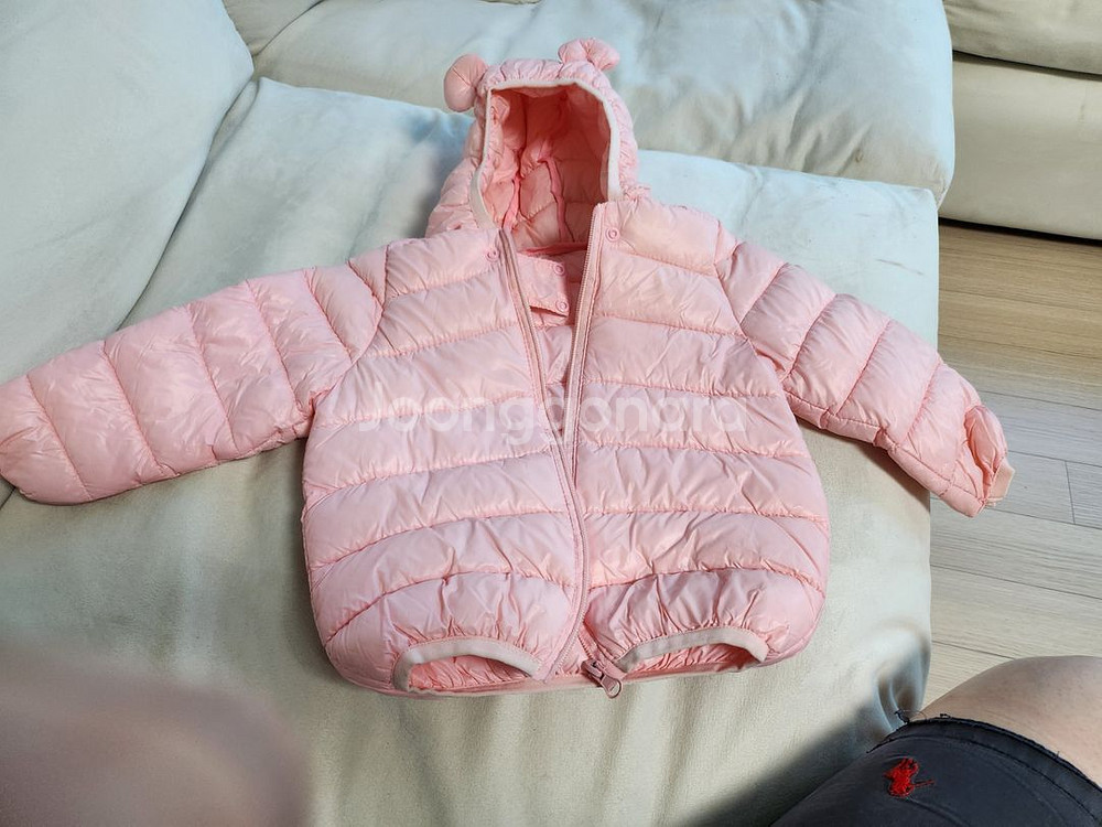 여자아이 경량패딩 (보세) 사이즈100-새상품수준--1