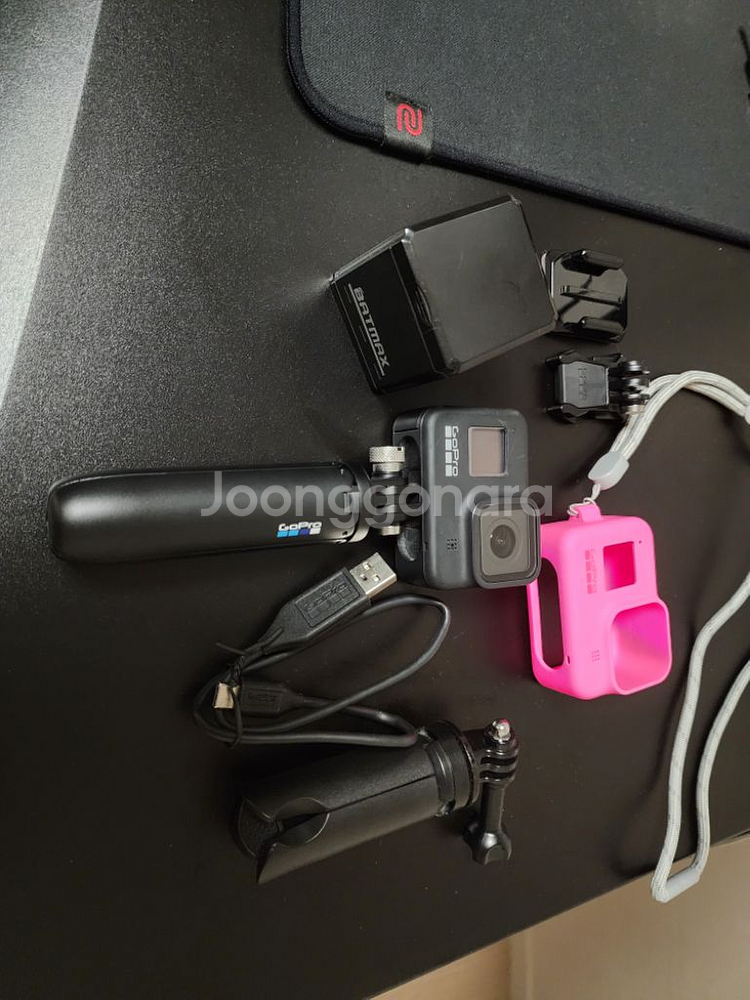 고프로 히어로 8 블랙 + 여분 배터리x3 + 동시충전--2