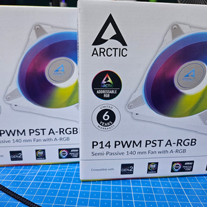 ARCTIC PWM PST 140mm X2개 쿨링팬