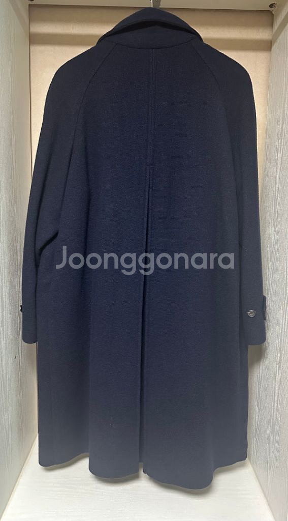 드레익스 울 레글런 코트 네이비 42사이즈--1