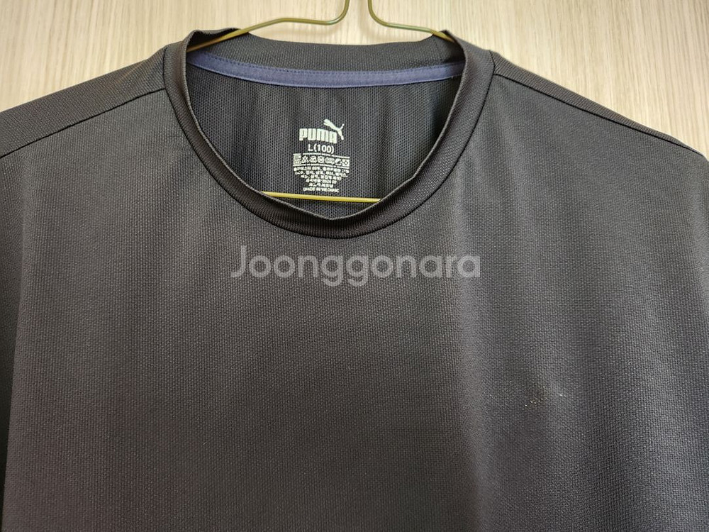 퓨마 검정반팔티셔츠 100--4